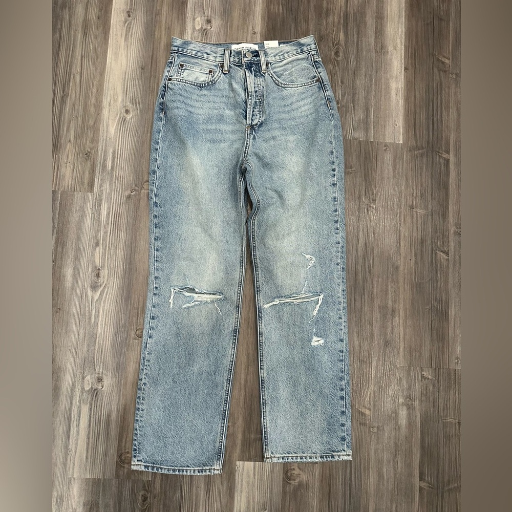 Denim Forum The Joni High Rise Loose, Sz 26W And 29L